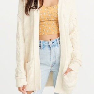Abercrombie and Fitch Open Stitch Cable Cardigan